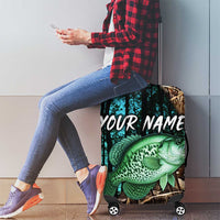 Crappie Fishing Customize Name Luggage Cover Forest and Camo Background in Outdoor Fishing - Wonder Print Shop