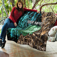 Crappie Fishing Customize Name Quilt Forest and Camo Background in Outdoor Fishing - Wonder Print Shop