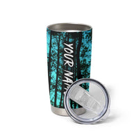 Crappie Fishing Customize Name Tumbler Cup Forest and Camo Background in Outdoor Fishing - Wonder Print Shop