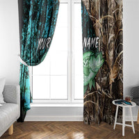 Crappie Fishing Customize Name Window Curtain Forest and Camo Background in Outdoor Fishing - Wonder Print Shop