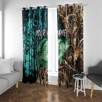 Crappie Fishing Customize Name Window Curtain Forest and Camo Background in Outdoor Fishing - Wonder Print Shop