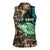 Crappie Fishing Customize Name Women Sleeveless Polo Shirt Forest and Camo Background in Outdoor Fishing - Wonder Print Shop