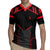 Bowling Team Rugby Jersey Red and Black Strike Graphic and Custom Name Section - Wonder Print Shop