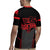 Bowling Team Rugby Jersey Red and Black Strike Graphic and Custom Name Section - Wonder Print Shop