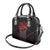 Bowling Team Shoulder Handbag Red and Black Strike Graphic and Custom Name Section - Wonder Print Shop
