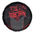 Bowling Team Spare Tire Cover Red and Black Strike Graphic and Custom Name Section - Wonder Print Shop