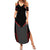 Bowling Team Summer Maxi Dress Red and Black Strike Graphic and Custom Name Section - Wonder Print Shop