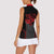 Bowling Team Women Sleeveless Polo Shirt Red and Black Strike Graphic and Custom Name Section - Wonder Print Shop