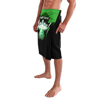 Bowling Team Design Lavalava Green Strike Graphic and Custom Name Shield Accent - Wonder Print Shop