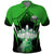 Bowling Team Design Polo Shirt Green Strike Graphic and Custom Name Shield Accent - Wonder Print Shop