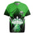 Bowling Team Design Rugby Jersey Green Strike Graphic and Custom Name Shield Accent - Wonder Print Shop