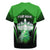 Bowling Team Design Rugby Jersey Green Strike Graphic and Custom Name Shield Accent - Wonder Print Shop
