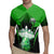 Bowling Team Design Rugby Jersey Green Strike Graphic and Custom Name Shield Accent - Wonder Print Shop
