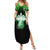 Bowling Team Design Summer Maxi Dress Green Strike Graphic and Custom Name Shield Accent - Wonder Print Shop