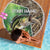 Personalized Bass Fishing Design Beach Blanket Leaping Fish Graphic and Camouflage Green Water Splash Print - Wonder Print Shop