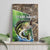 Personalized Bass Fishing Design Canvas Wall Art Leaping Fish Graphic and Camouflage Green Water Splash Print - Wonder Print Shop