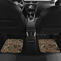 Personalized Bass Fishing Design Car Mats Leaping Fish Graphic and Camouflage Green Water Splash Print - Wonder Print Shop