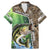 Personalized Bass Fishing Design Family Matching Mermaid Dress and Hawaiian Shirt Leaping Fish Graphic and Camouflage Green Water Splash Print - Wonder Print Shop