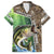 Personalized Bass Fishing Design Family Matching Tank Maxi Dress and Hawaiian Shirt Leaping Fish Graphic and Camouflage Green Water Splash Print - Wonder Print Shop