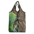 Personalized Bass Fishing Design Grocery Bag Leaping Fish Graphic and Camouflage Green Water Splash Print - Wonder Print Shop