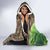 Personalized Bass Fishing Design Hooded Blanket Leaping Fish Graphic and Camouflage Green Water Splash Print - Wonder Print Shop