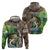 Personalized Bass Fishing Design Hoodie Leaping Fish Graphic and Camouflage Green Water Splash Print - Wonder Print Shop