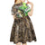 Personalized Bass Fishing Design Kid Short Sleeve Dress Leaping Fish Graphic and Camouflage Green Water Splash Print - Wonder Print Shop