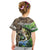 Personalized Bass Fishing Design Kid T Shirt Leaping Fish Graphic and Camouflage Green Water Splash Print - Wonder Print Shop