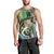 Personalized Bass Fishing Design Men Tank Top Leaping Fish Graphic and Camouflage Green Water Splash Print - Wonder Print Shop