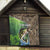 Personalized Bass Fishing Design Quilt Leaping Fish Graphic and Camouflage Green Water Splash Print - Wonder Print Shop