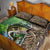 Personalized Bass Fishing Design Quilt Bed Set Leaping Fish Graphic and Camouflage Green Water Splash Print - Wonder Print Shop