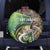Personalized Bass Fishing Design Spare Tire Cover Leaping Fish Graphic and Camouflage Green Water Splash Print - Wonder Print Shop