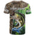 Personalized Bass Fishing Design T Shirt Leaping Fish Graphic and Camouflage Green Water Splash Print - Wonder Print Shop