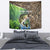 Personalized Bass Fishing Design Tapestry Leaping Fish Graphic and Camouflage Green Water Splash Print - Wonder Print Shop