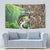 Personalized Bass Fishing Design Tapestry Leaping Fish Graphic and Camouflage Green Water Splash Print - Wonder Print Shop