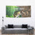 Personalized Bass Fishing Design Tapestry Leaping Fish Graphic and Camouflage Green Water Splash Print - Wonder Print Shop