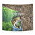 Personalized Bass Fishing Design Tapestry Leaping Fish Graphic and Camouflage Green Water Splash Print - Wonder Print Shop