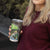 Personalized Bass Fishing Design Tumbler Cup Leaping Fish Graphic and Camouflage Green Water Splash Print - Wonder Print Shop
