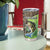 Personalized Bass Fishing Design Tumbler Cup Leaping Fish Graphic and Camouflage Green Water Splash Print - Wonder Print Shop