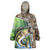 Personalized Bass Fishing Design Wearable Blanket Hoodie Leaping Fish Graphic and Camouflage Green Water Splash Print - Wonder Print Shop
