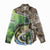 Personalized Bass Fishing Design Women Casual Shirt Leaping Fish Graphic and Camouflage Green Water Splash Print - Wonder Print Shop