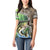 Personalized Bass Fishing Design Women Polo Shirt Leaping Fish Graphic and Camouflage Green Water Splash Print - Wonder Print Shop