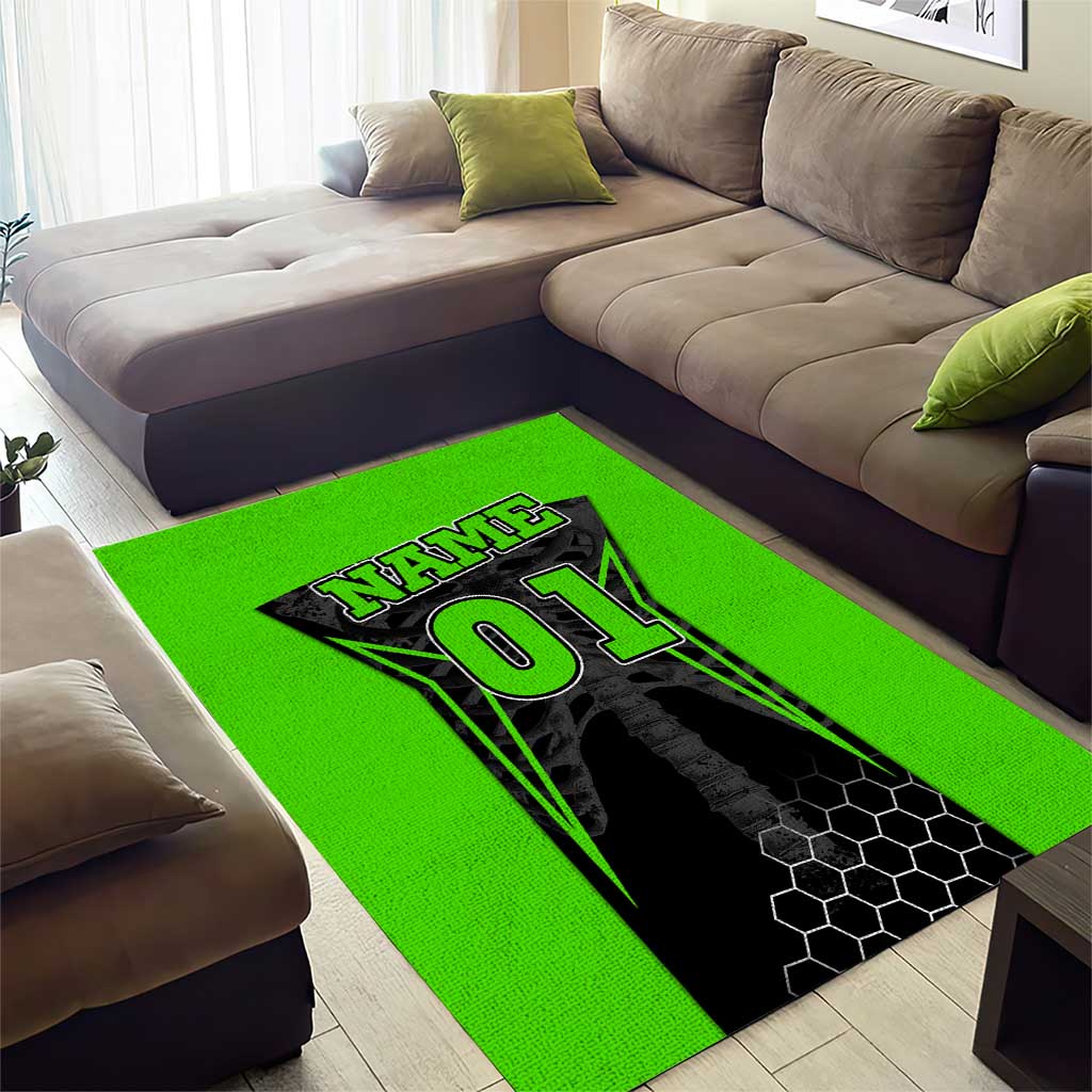 Personalized Skeleton Racing Area Rug Cool Bone Motorcycle Motocross Off-Road Riders Racewear - Wonder Print Shop