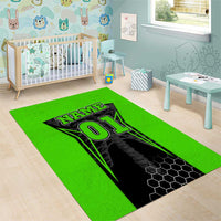 Personalized Skeleton Racing Area Rug Cool Bone Motorcycle Motocross Off-Road Riders Racewear - Wonder Print Shop