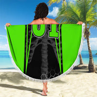 Personalized Skeleton Racing Beach Blanket Cool Bone Motorcycle Motocross Off-Road Riders Racewear - Wonder Print Shop