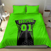 Personalized Skeleton Racing Bedding Set Cool Bone Motorcycle Motocross Off-Road Riders Racewear - Wonder Print Shop