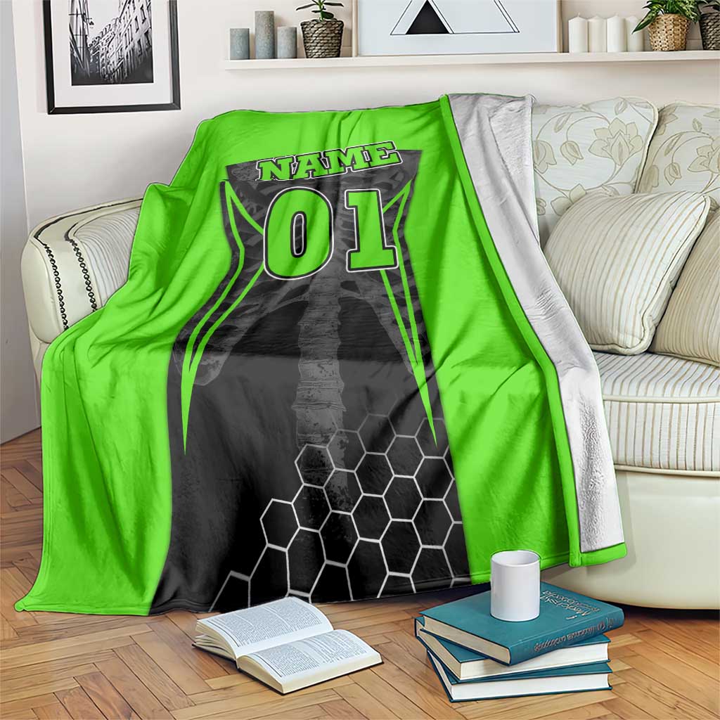 Personalized Skeleton Racing Blanket Cool Bone Motorcycle Motocross Off-Road Riders Racewear - Wonder Print Shop