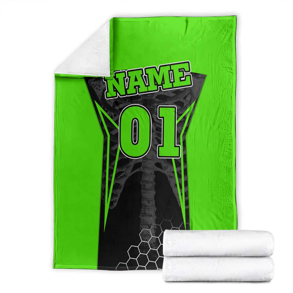 Personalized Skeleton Racing Blanket Cool Bone Motorcycle Motocross Off-Road Riders Racewear - Wonder Print Shop