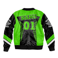 Personalized Skeleton Racing Bomber Jacket Cool Bone Motorcycle Motocross Off-Road Riders Racewear - Wonder Print Shop