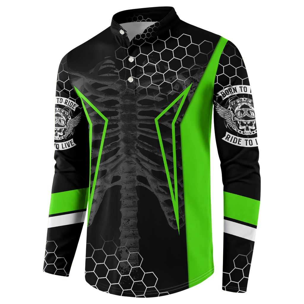 Personalized Skeleton Racing Button Sweatshirt Cool Bone Motorcycle Motocross Off-Road Riders Racewear - Wonder Print Shop